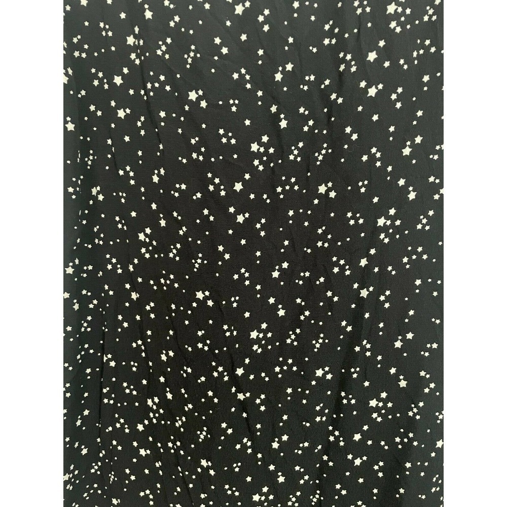 Zara Basic Star Print Ruffle Back Mini Shift Dress - Picture 6 of 7